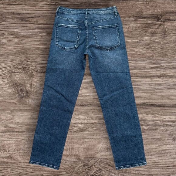 William Rast So Cheeky Blue Straight Jeans with Natural Fading Junior Size 27 - Picture 2 of 7